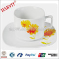 LFGB/EU Standard Approved Fine Porcelain Espresso Coffee Cup And Saucer Italy Hot Selling Coffee Cups and Saucers